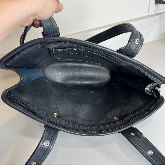 Coach Black Leather Satchel - Picture 2 of 15